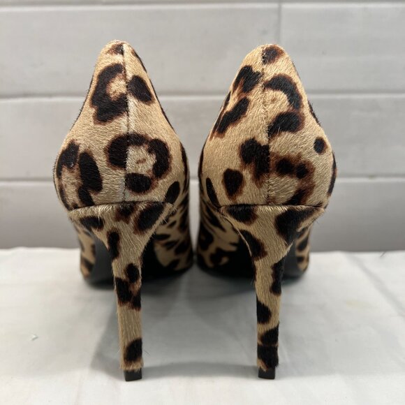 Banana Republic Pointed Toe Calf Fur Heels Pumps Shoes Size 6 - Picture 2 of 6